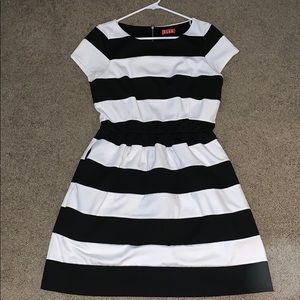 Black and White Striped Dress